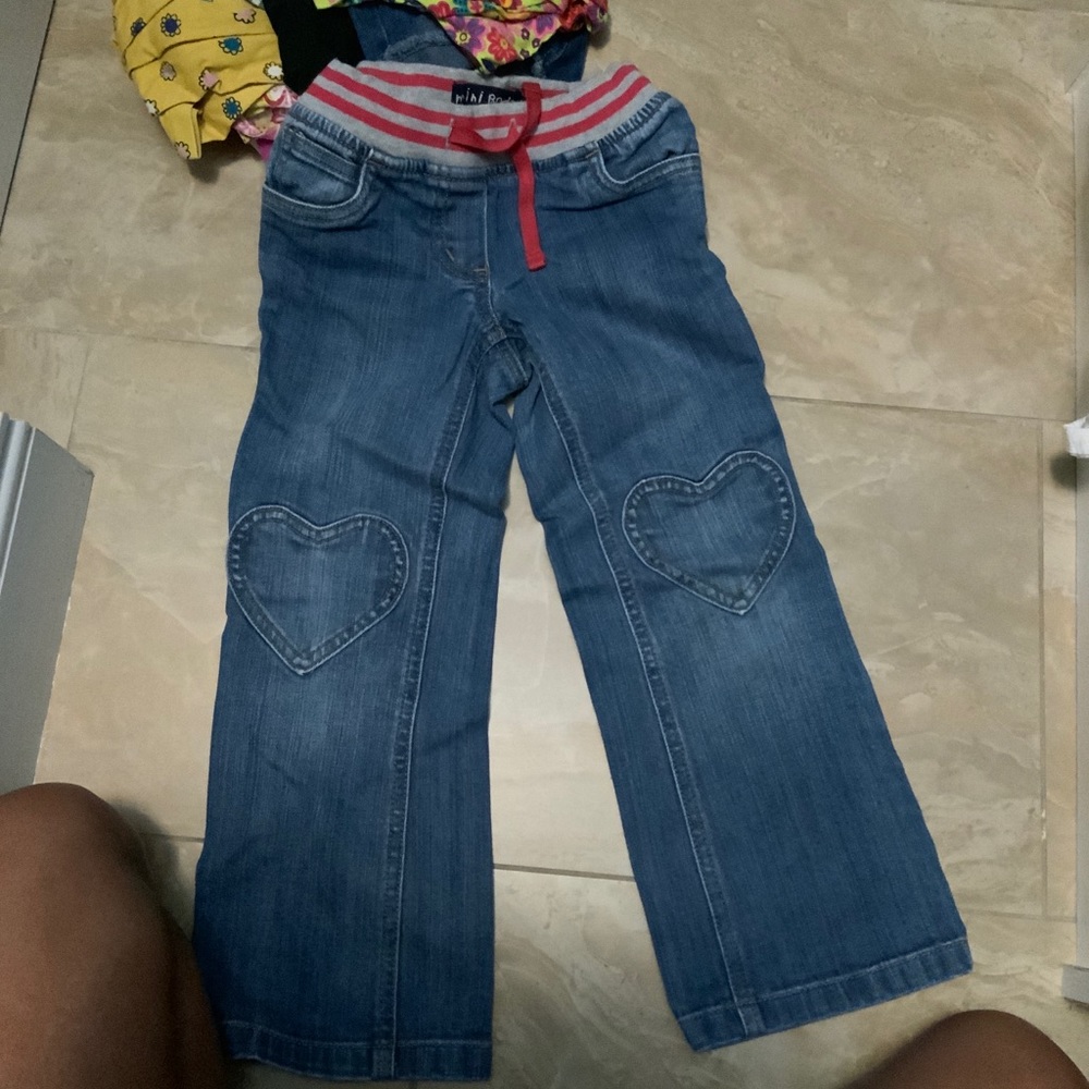 Mini Biden heart jeans 110 5 5t